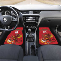 Custom Wales Football Car Mats Y Ddraig Goch Ddyry Cychwyn