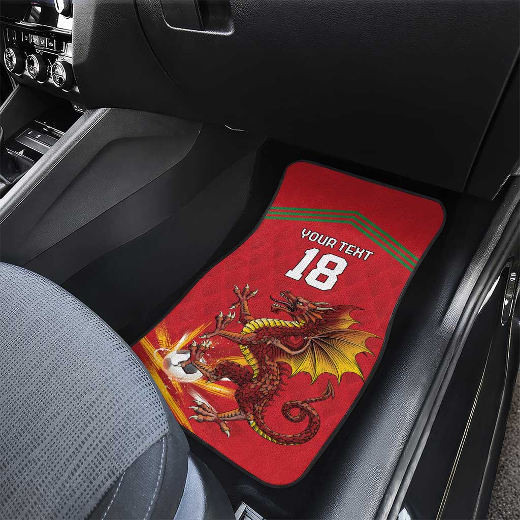 Custom Wales Football Car Mats Y Ddraig Goch Ddyry Cychwyn