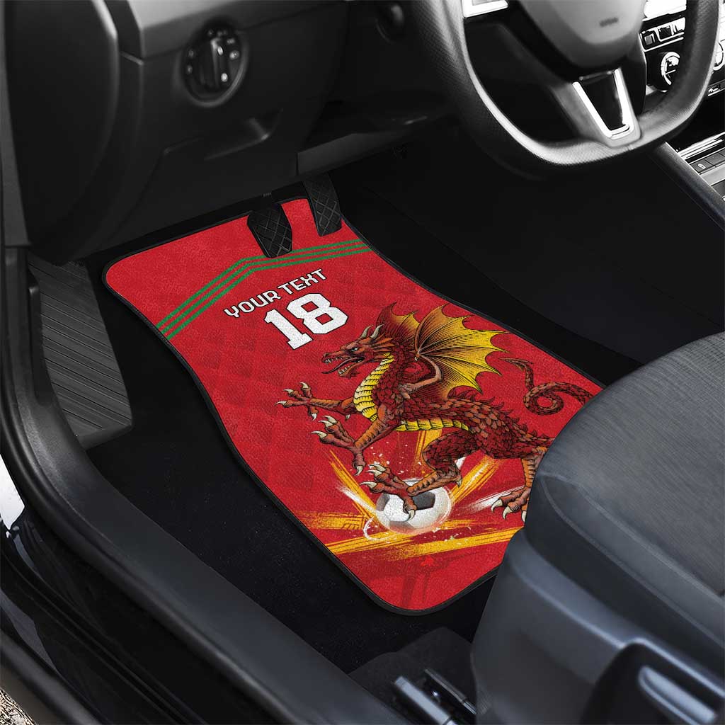 Custom Wales Football Car Mats Y Ddraig Goch Ddyry Cychwyn