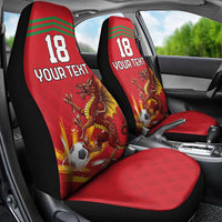 Custom Wales Football Car Seat Cover Y Ddraig Goch Ddyry Cychwyn