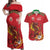 Custom Wales Football Couples Matching Off Shoulder Maxi Dress and Hawaiian Shirt Y Ddraig Goch Ddyry Cychwyn