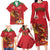 Custom Wales Football Family Matching Long Sleeve Bodycon Dress and Hawaiian Shirt Y Ddraig Goch Ddyry Cychwyn