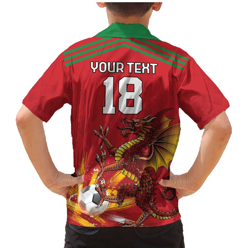 Custom Wales Football Family Matching Mermaid Dress and Hawaiian Shirt Y Ddraig Goch Ddyry Cychwyn