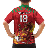 Custom Wales Football Family Matching Mermaid Dress and Hawaiian Shirt Y Ddraig Goch Ddyry Cychwyn