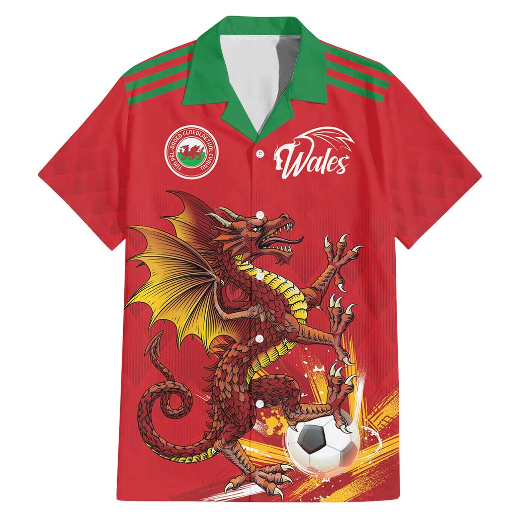 Custom Wales Football Family Matching Mermaid Dress and Hawaiian Shirt Y Ddraig Goch Ddyry Cychwyn