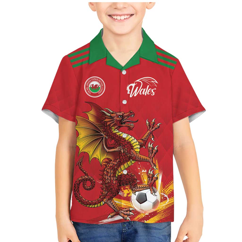 Custom Wales Football Family Matching Mermaid Dress and Hawaiian Shirt Y Ddraig Goch Ddyry Cychwyn