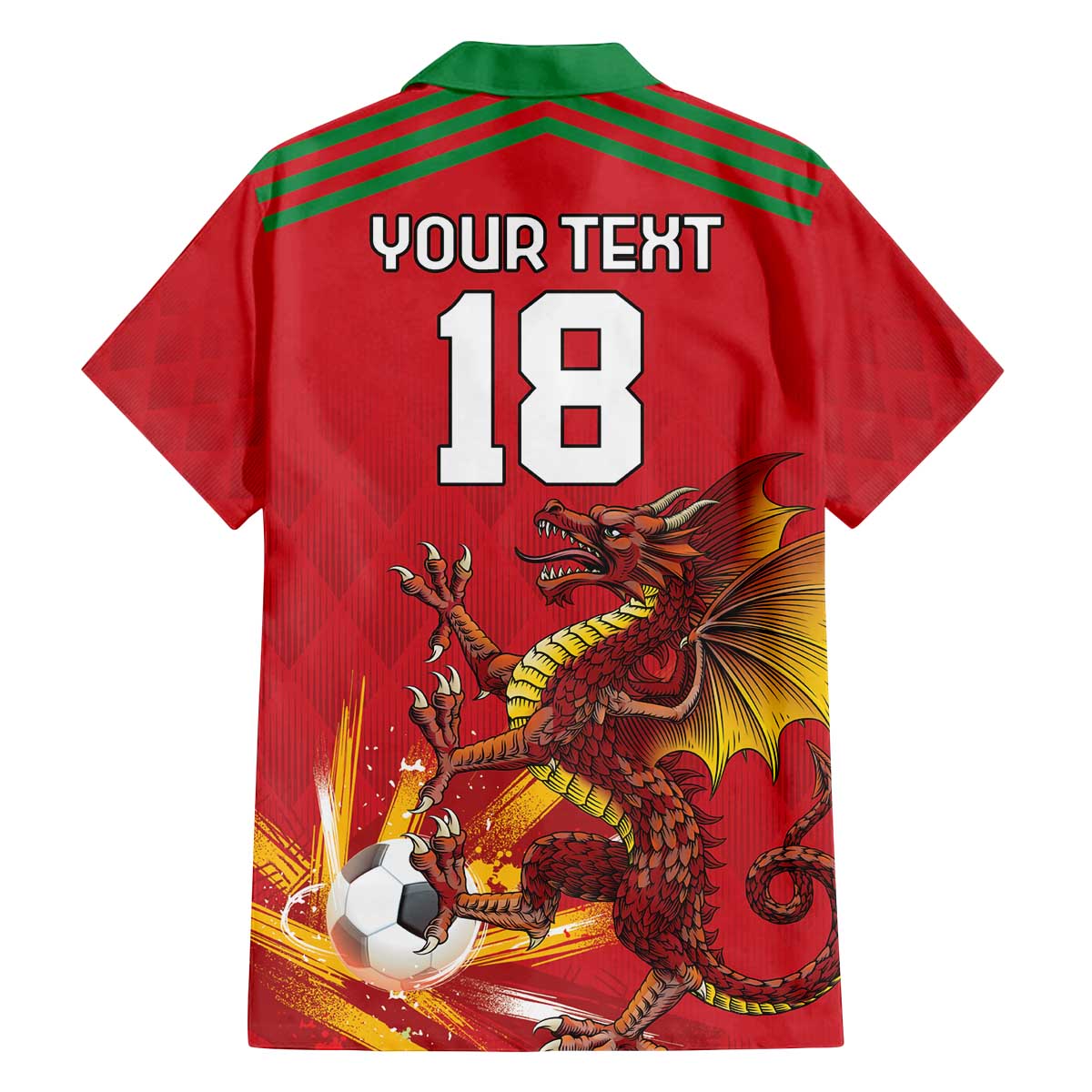 Custom Wales Football Family Matching Off The Shoulder Long Sleeve Dress and Hawaiian Shirt Y Ddraig Goch Ddyry Cychwyn