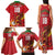 Custom Wales Football Family Matching Tank Maxi Dress and Hawaiian Shirt Y Ddraig Goch Ddyry Cychwyn