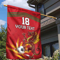 Custom Wales Football Garden Flag Y Ddraig Goch Ddyry Cychwyn