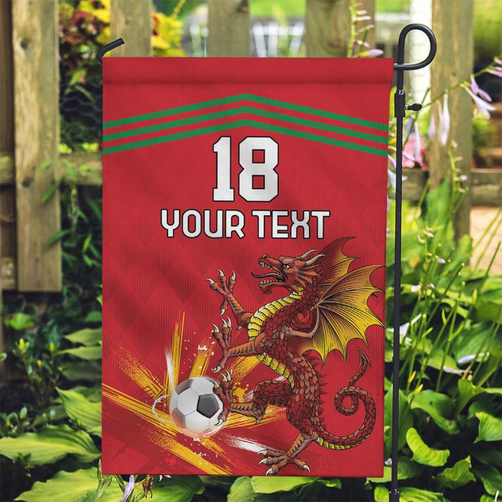 Custom Wales Football Garden Flag Y Ddraig Goch Ddyry Cychwyn