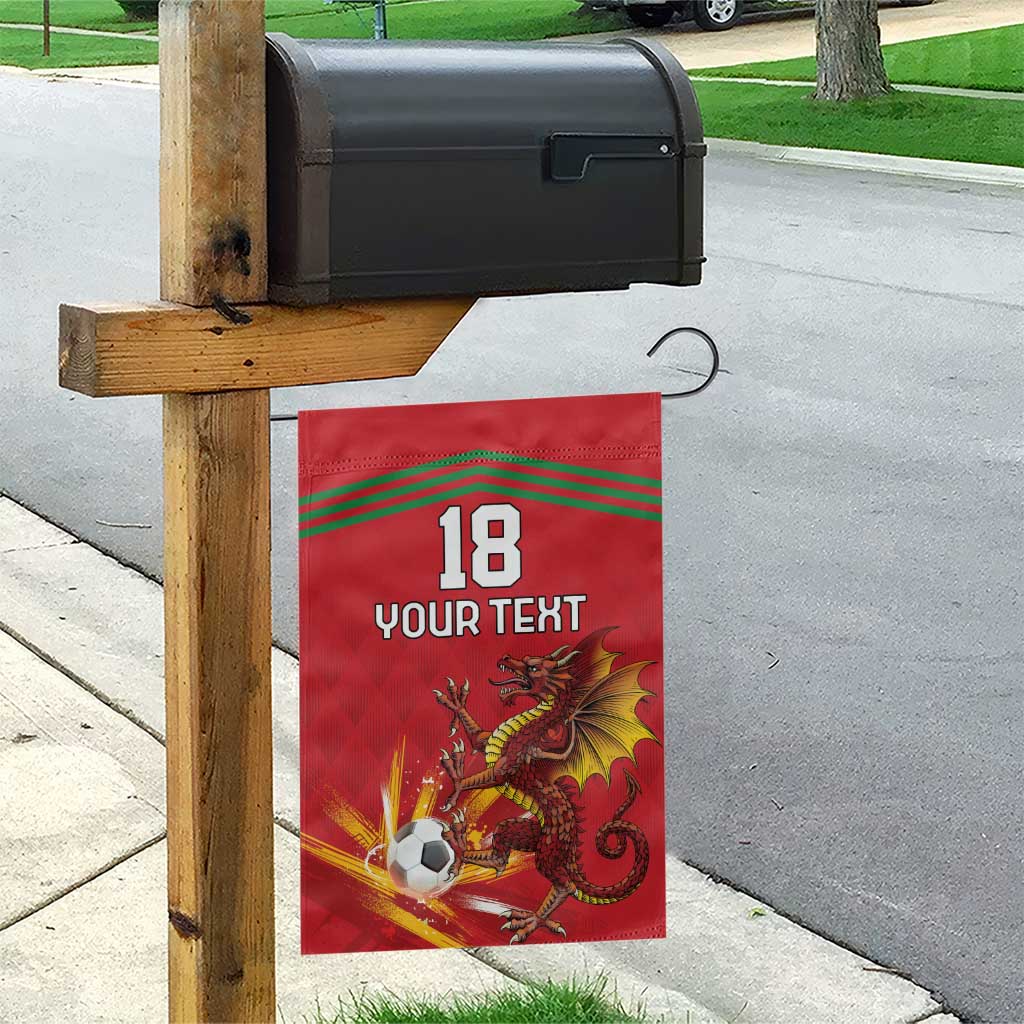 Custom Wales Football Garden Flag Y Ddraig Goch Ddyry Cychwyn