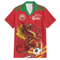 Custom Wales Football Hawaiian Shirt Y Ddraig Goch Ddyry Cychwyn
