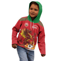Custom Wales Football Kid Hoodie Y Ddraig Goch Ddyry Cychwyn