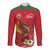 Custom Wales Football Long Sleeve Button Shirt Y Ddraig Goch Ddyry Cychwyn