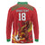 Custom Wales Football Long Sleeve Polo Shirt Y Ddraig Goch Ddyry Cychwyn