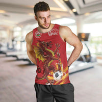 Custom Wales Football Men Tank Top Y Ddraig Goch Ddyry Cychwyn