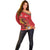 Custom Wales Football Off Shoulder Sweater Y Ddraig Goch Ddyry Cychwyn
