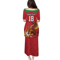 Custom Wales Football Puletasi Y Ddraig Goch Ddyry Cychwyn