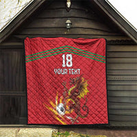 Custom Wales Football Quilt Y Ddraig Goch Ddyry Cychwyn