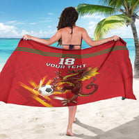 Custom Wales Football Sarong Y Ddraig Goch Ddyry Cychwyn