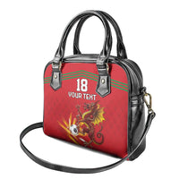 Custom Wales Football Shoulder Handbag Y Ddraig Goch Ddyry Cychwyn