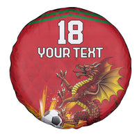 Custom Wales Football Spare Tire Cover Y Ddraig Goch Ddyry Cychwyn