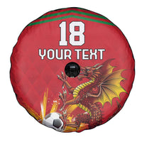 Custom Wales Football Spare Tire Cover Y Ddraig Goch Ddyry Cychwyn