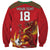 Custom Wales Football Sweatshirt Y Ddraig Goch Ddyry Cychwyn
