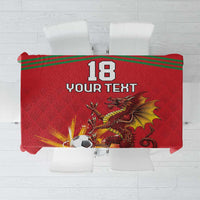 Custom Wales Football Tablecloth Y Ddraig Goch Ddyry Cychwyn