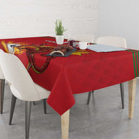 Custom Wales Football Tablecloth Y Ddraig Goch Ddyry Cychwyn