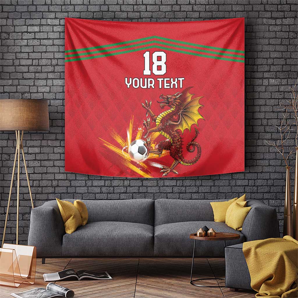 Custom Wales Football Tapestry Y Ddraig Goch Ddyry Cychwyn