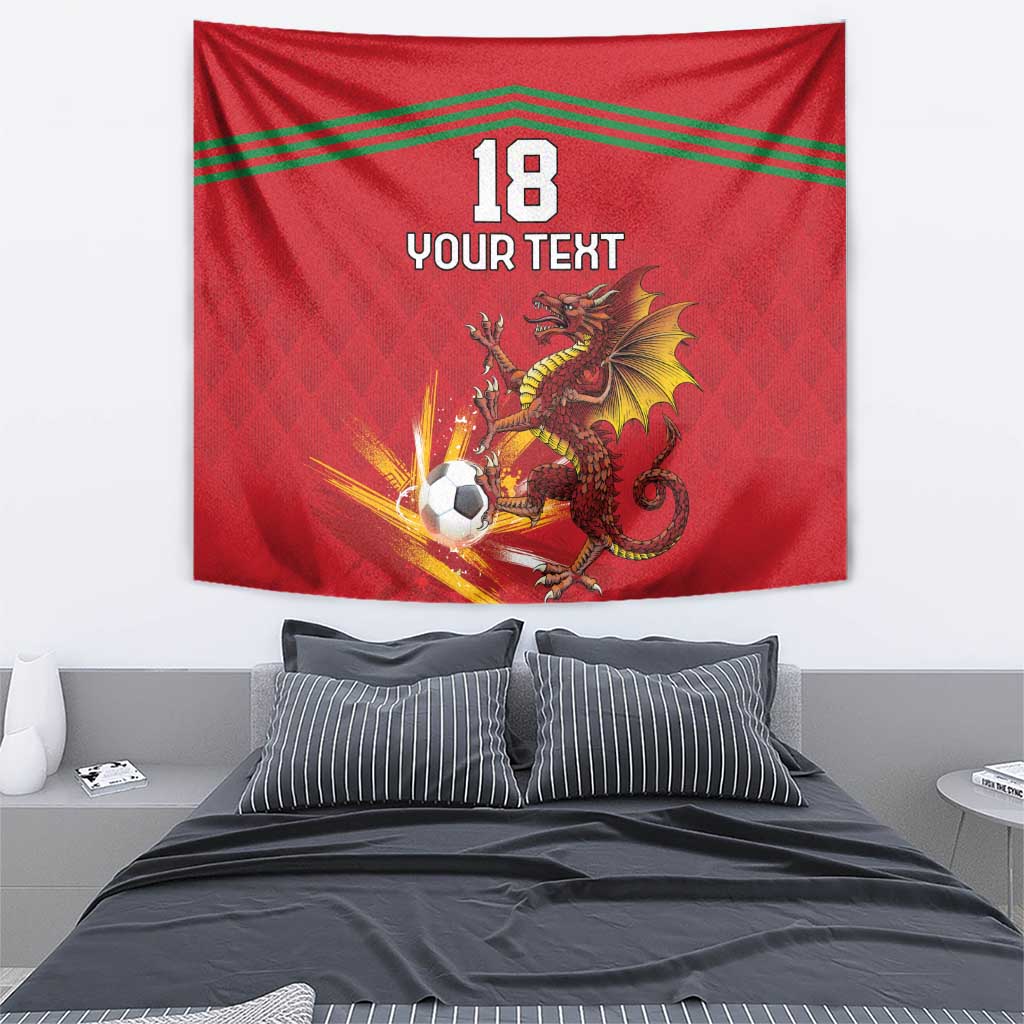 Custom Wales Football Tapestry Y Ddraig Goch Ddyry Cychwyn