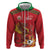 Custom Wales Football Zip Hoodie Y Ddraig Goch Ddyry Cychwyn