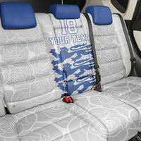 Custom England Fooball Back Car Seat Cover The Three Lions Blue Version