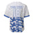 Custom England Fooball Baseball Jersey The Three Lions Blue Version