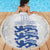 Custom England Fooball Beach Blanket The Three Lions Blue Version