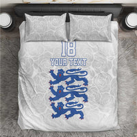Custom England Fooball Bedding Set The Three Lions Blue Version