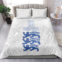 Custom England Fooball Bedding Set The Three Lions Blue Version