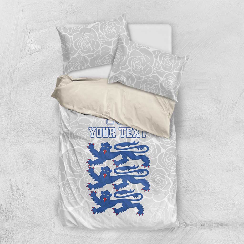 Custom England Fooball Bedding Set The Three Lions Blue Version