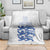 Custom England Fooball Blanket The Three Lions Blue Version