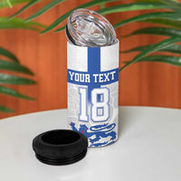 Custom England Fooball 4 in 1 Can Cooler Tumbler The Three Lions Blue Version