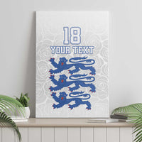 Custom England Fooball Canvas Wall Art The Three Lions Blue Version