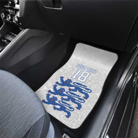Custom England Fooball Car Mats The Three Lions Blue Version