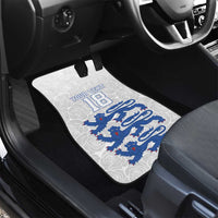 Custom England Fooball Car Mats The Three Lions Blue Version