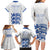 Custom England Fooball Family Matching Long Sleeve Bodycon Dress and Hawaiian Shirt The Three Lions Blue Version