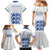 Custom England Fooball Family Matching Mermaid Dress and Hawaiian Shirt The Three Lions Blue Version