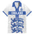 Custom England Fooball Family Matching Mermaid Dress and Hawaiian Shirt The Three Lions Blue Version