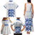 Custom England Fooball Family Matching Tank Maxi Dress and Hawaiian Shirt The Three Lions Blue Version