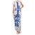 Custom England Fooball Family Matching Tank Maxi Dress and Hawaiian Shirt The Three Lions Blue Version