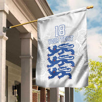 Custom England Fooball Garden Flag The Three Lions Blue Version